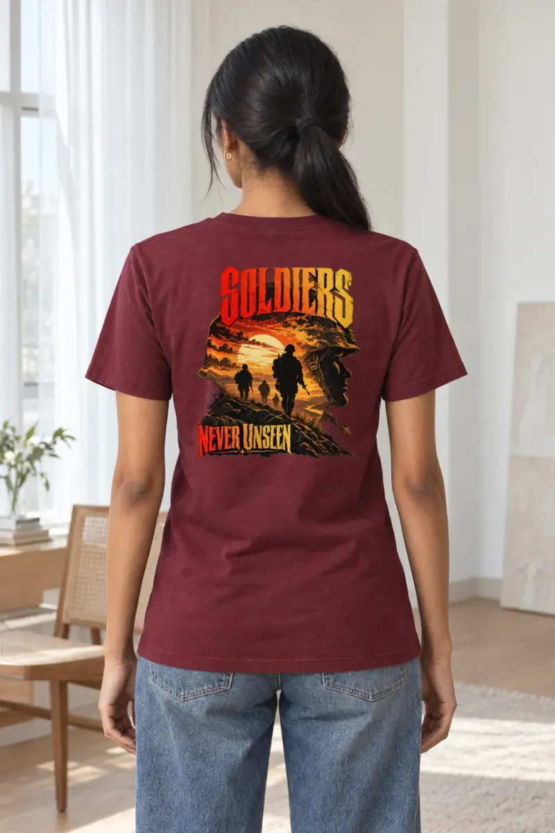 "Soldiers Never Unseen" Heavyweight Unisex Crewneck T-shirt | Gildan 5000