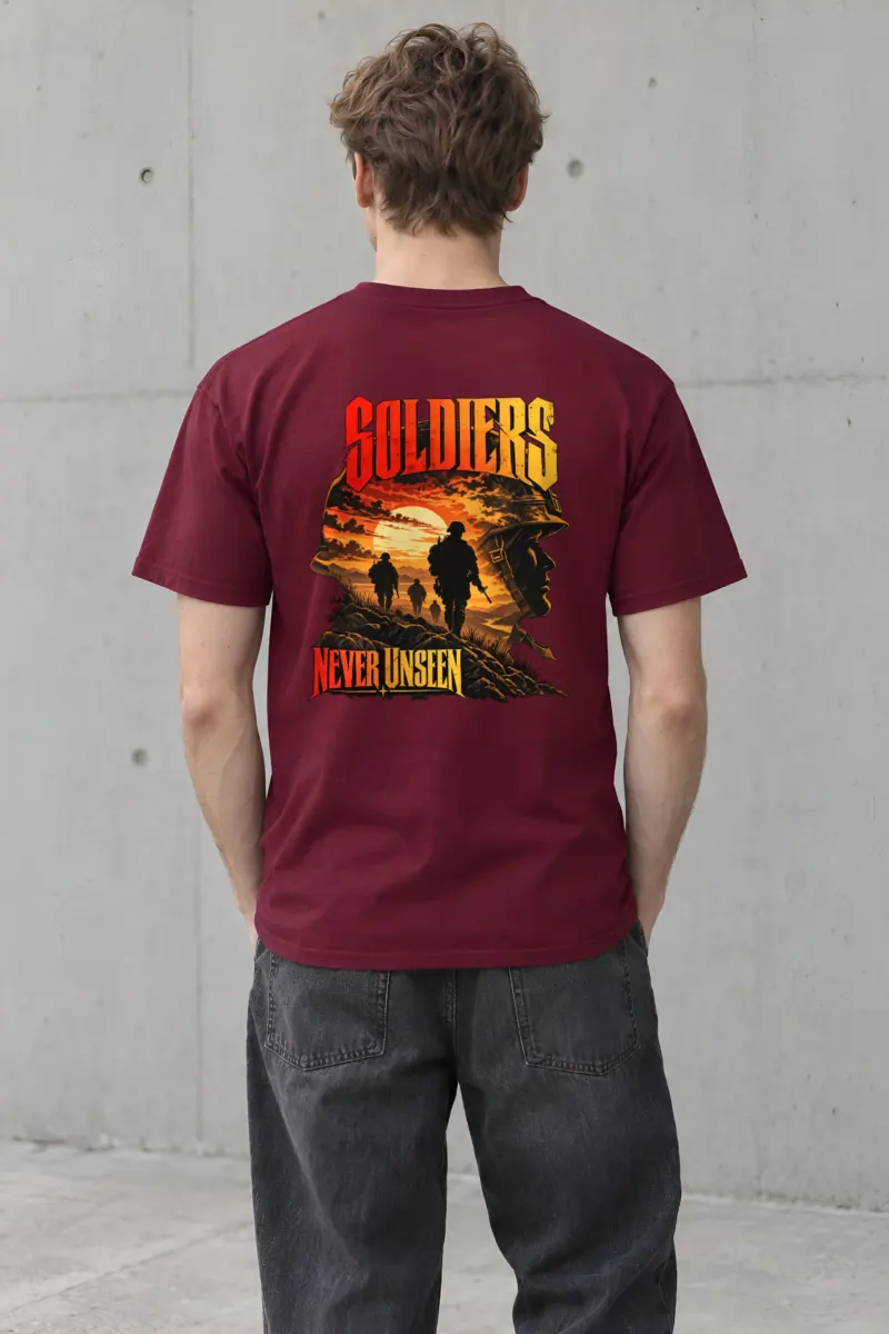 "Soldiers Never Unseen" Heavyweight Unisex Crewneck T-shirt