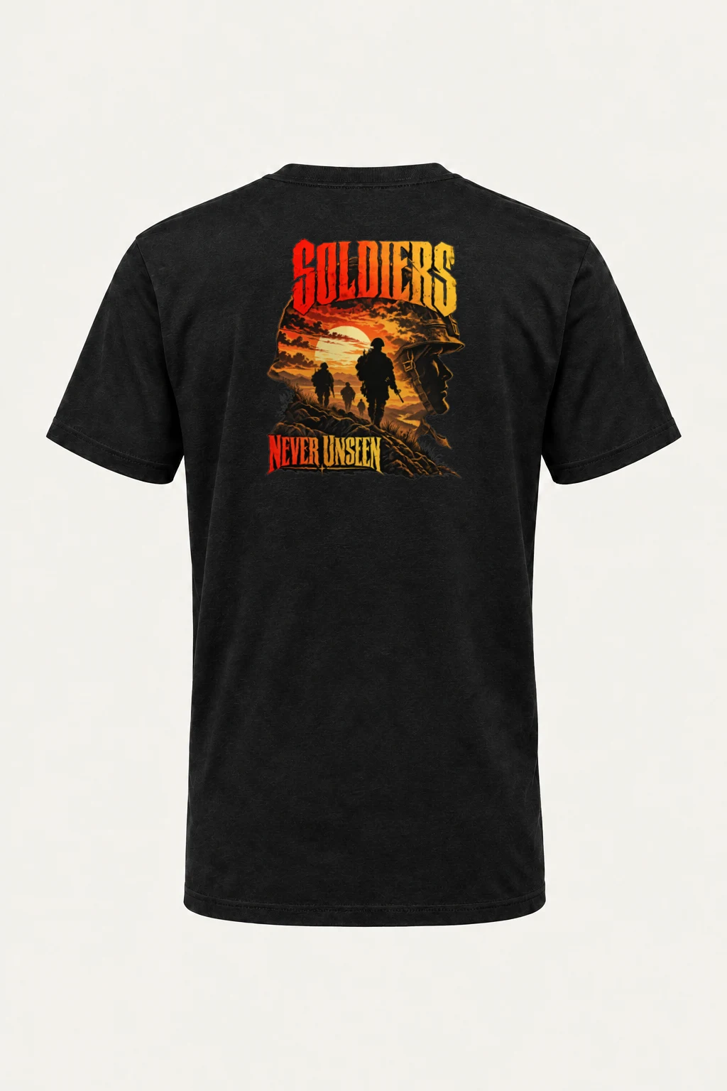 "Soldiers Never Unseen" Heavyweight Unisex Crewneck T-shirt | Gildan 5000