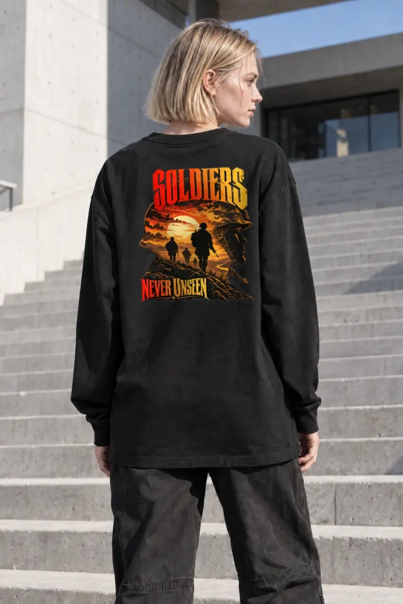 "Soldiers Never Unseen" Unisex Longsleeve T-shirt | Gildan 2400