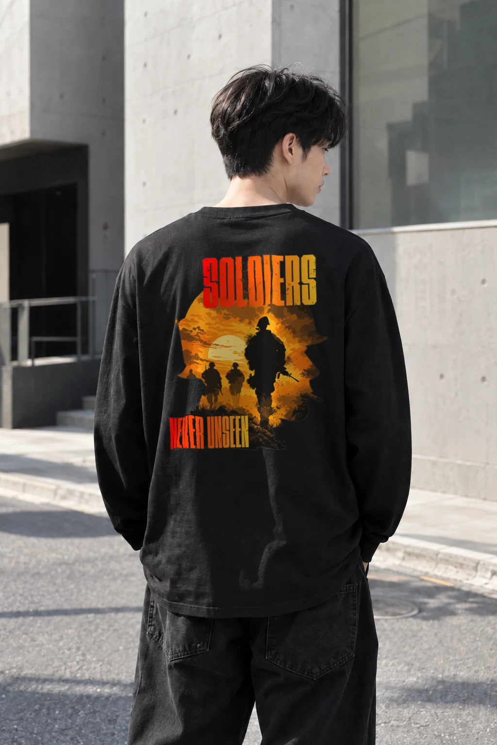 "Soldiers Never Unseen" Unisex Longsleeve T-shirt | Gildan 2400