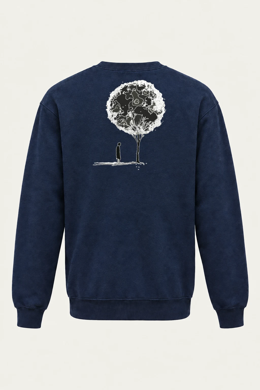 "Solitary Bloom" Heavy Blend Unisex Crewneck Sweatshirt | Gildan 18000