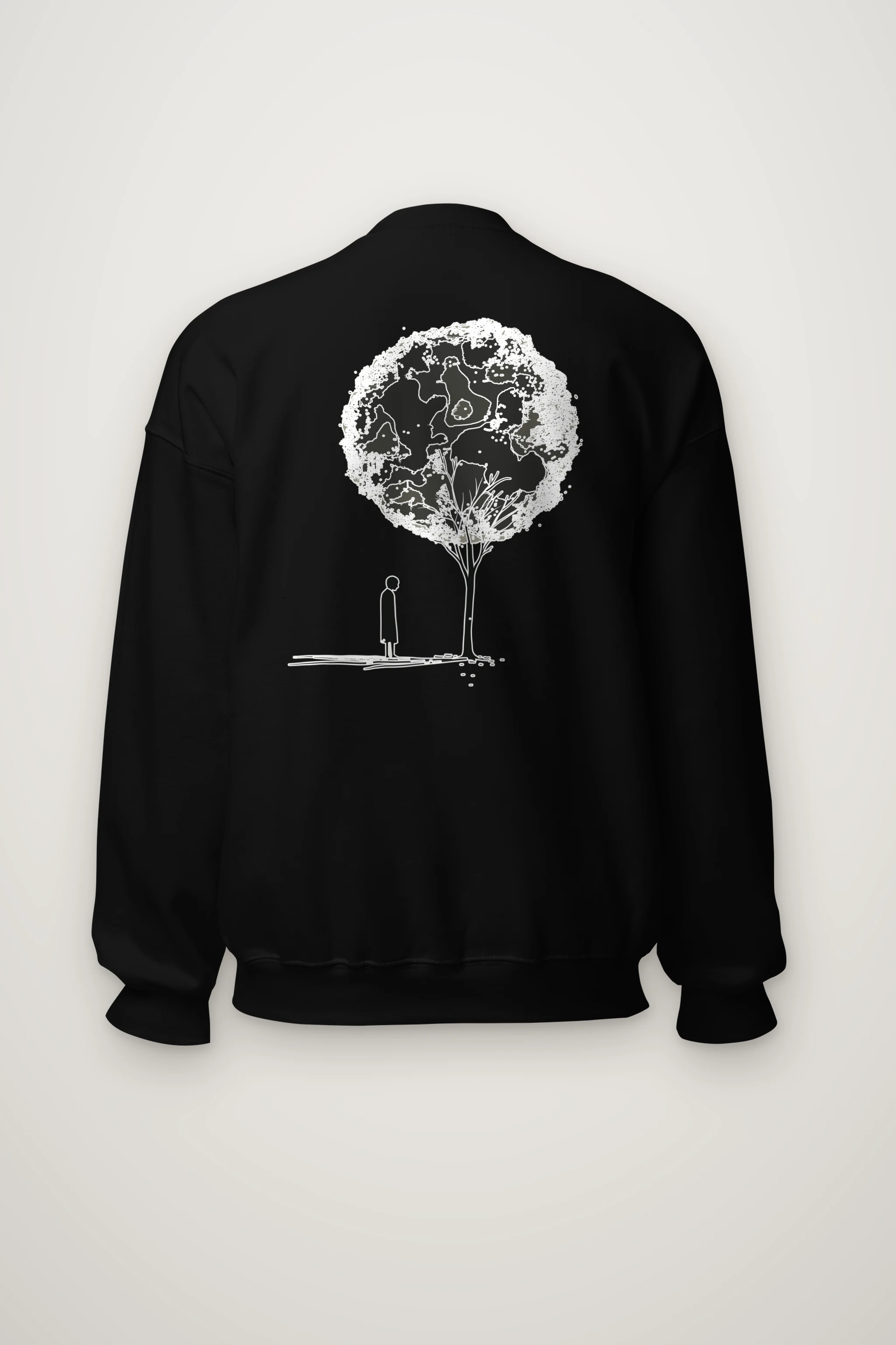 "Solitary Bloom" Heavy Blend Unisex Crewneck Sweatshirt