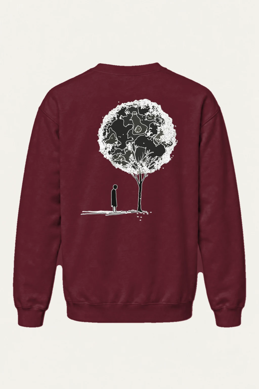 "Solitary Bloom" Heavy Blend Unisex Crewneck Sweatshirt | Gildan 18000