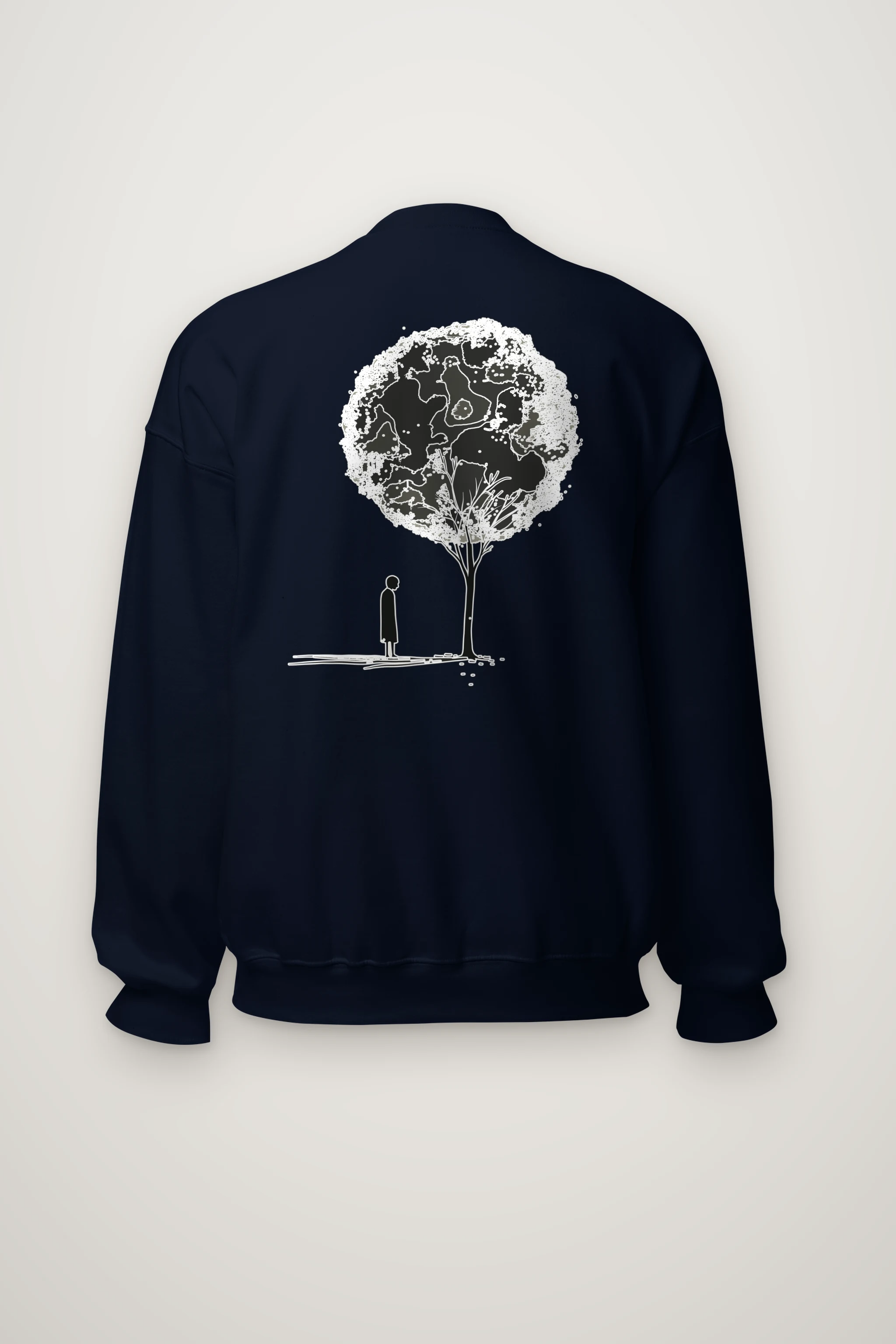 "Solitary Bloom" Heavy Blend Unisex Crewneck Sweatshirt