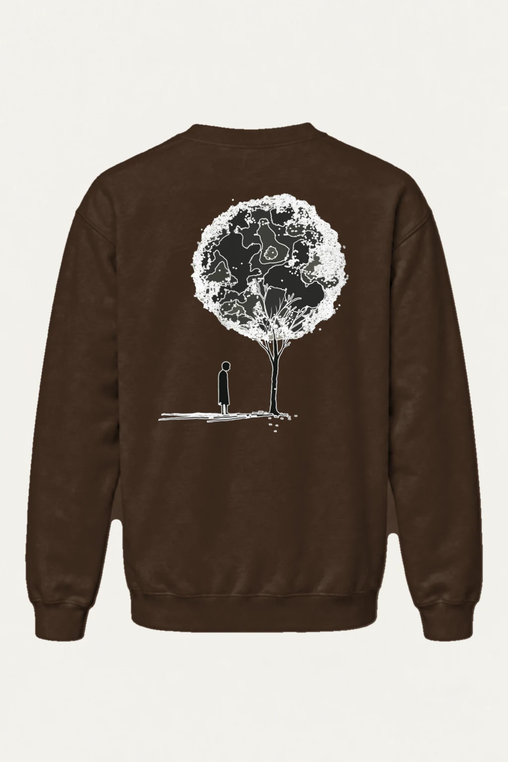 "Solitary Bloom" Heavy Blend Unisex Crewneck Sweatshirt | Gildan 18000