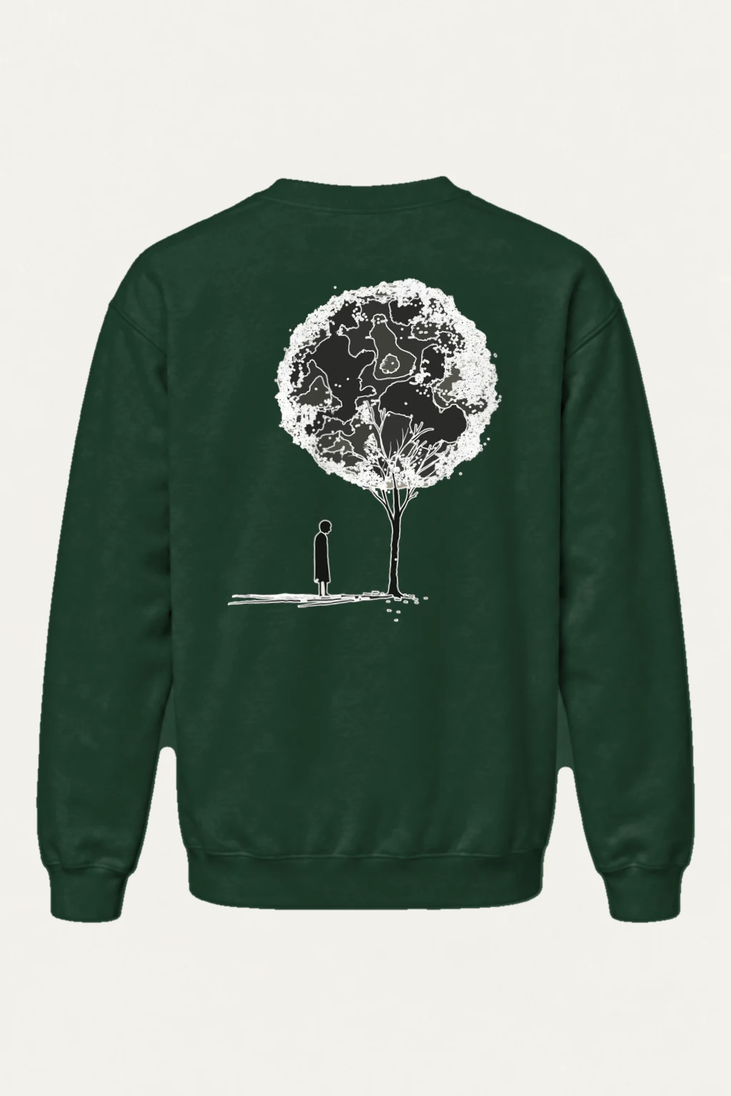 "Solitary Bloom" Heavy Blend Unisex Crewneck Sweatshirt | Gildan 18000
