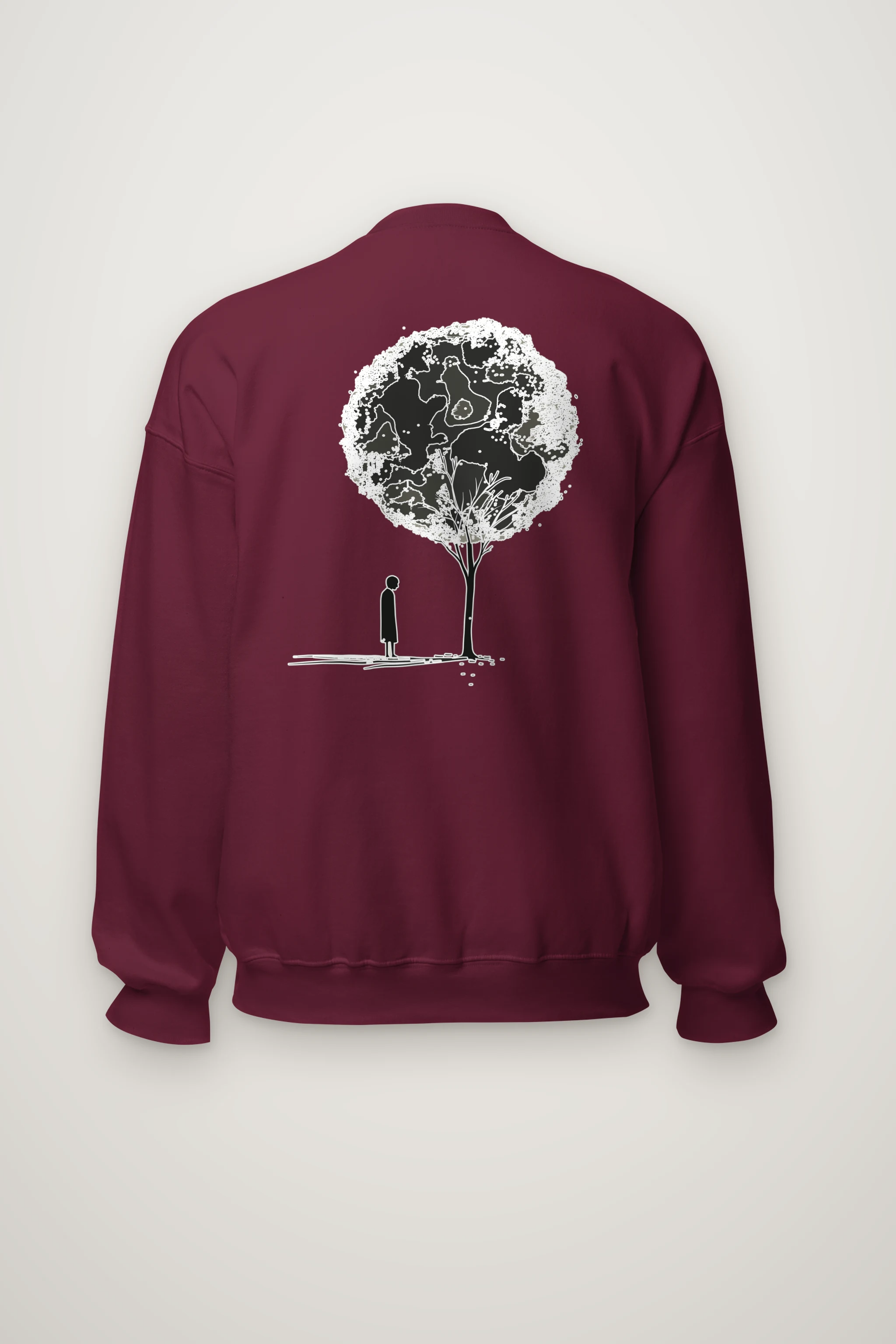 "Solitary Bloom" Heavy Blend Unisex Crewneck Sweatshirt