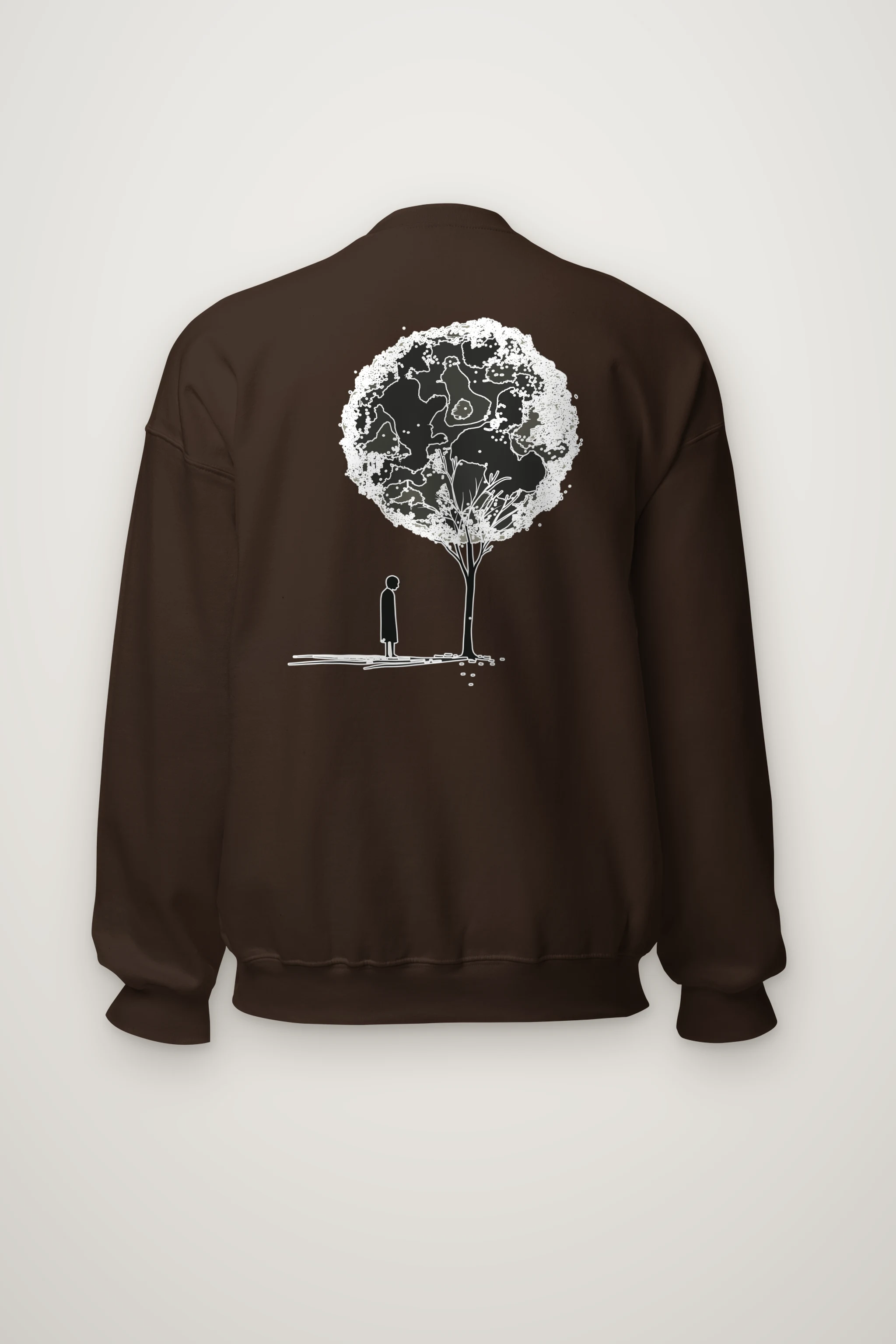 "Solitary Bloom" Heavy Blend Unisex Crewneck Sweatshirt