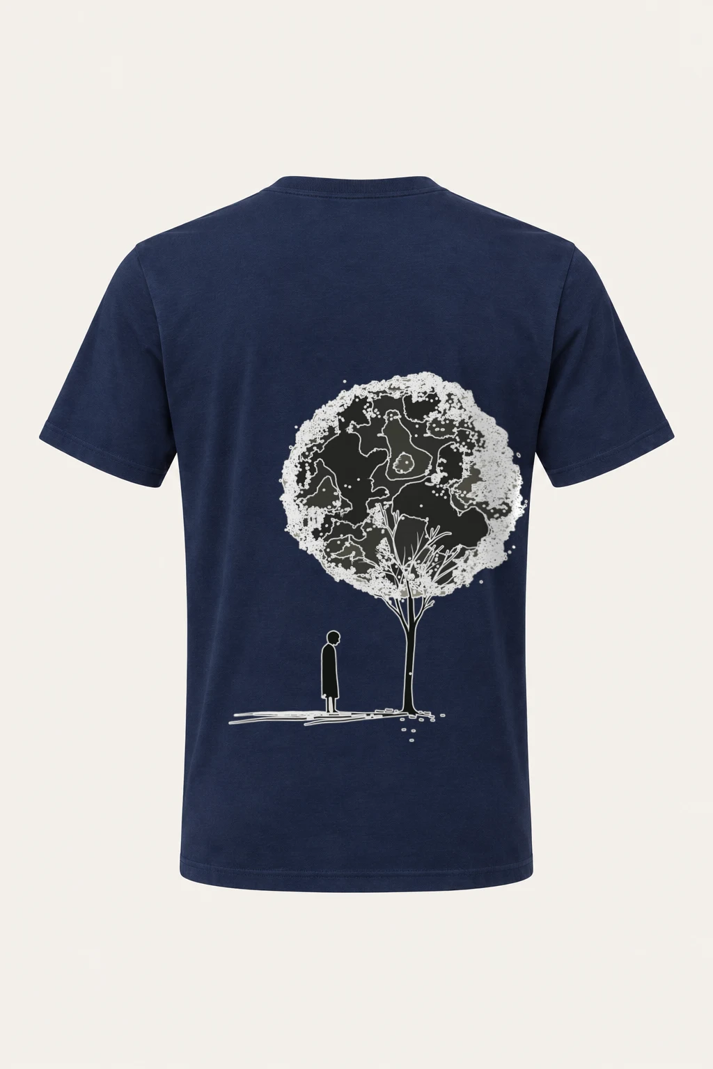 "Solitary Bloom" Heavyweight Unisex Crewneck T-shirt | Gildan 5000