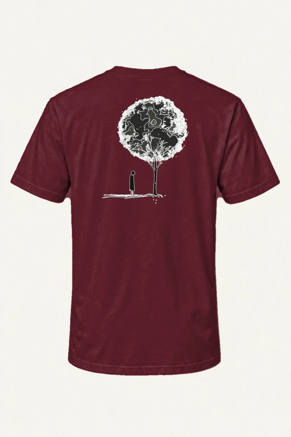 "Solitary Bloom" Heavyweight Unisex Crewneck T-shirt | Gildan 5000