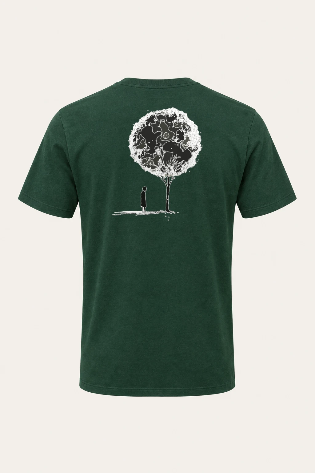 "Solitary Bloom" Heavyweight Unisex Crewneck T-shirt | Gildan 5000