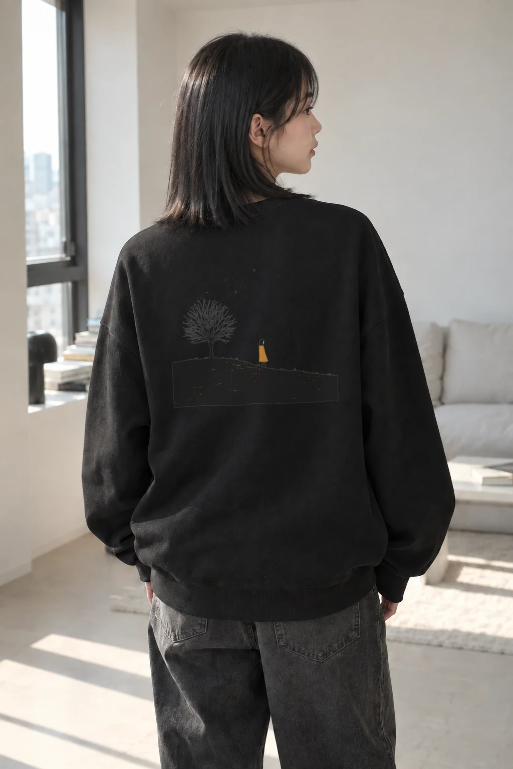 "Solitary Hill" Heavy Blend Unisex Crewneck Sweatshirt | Gildan 18000