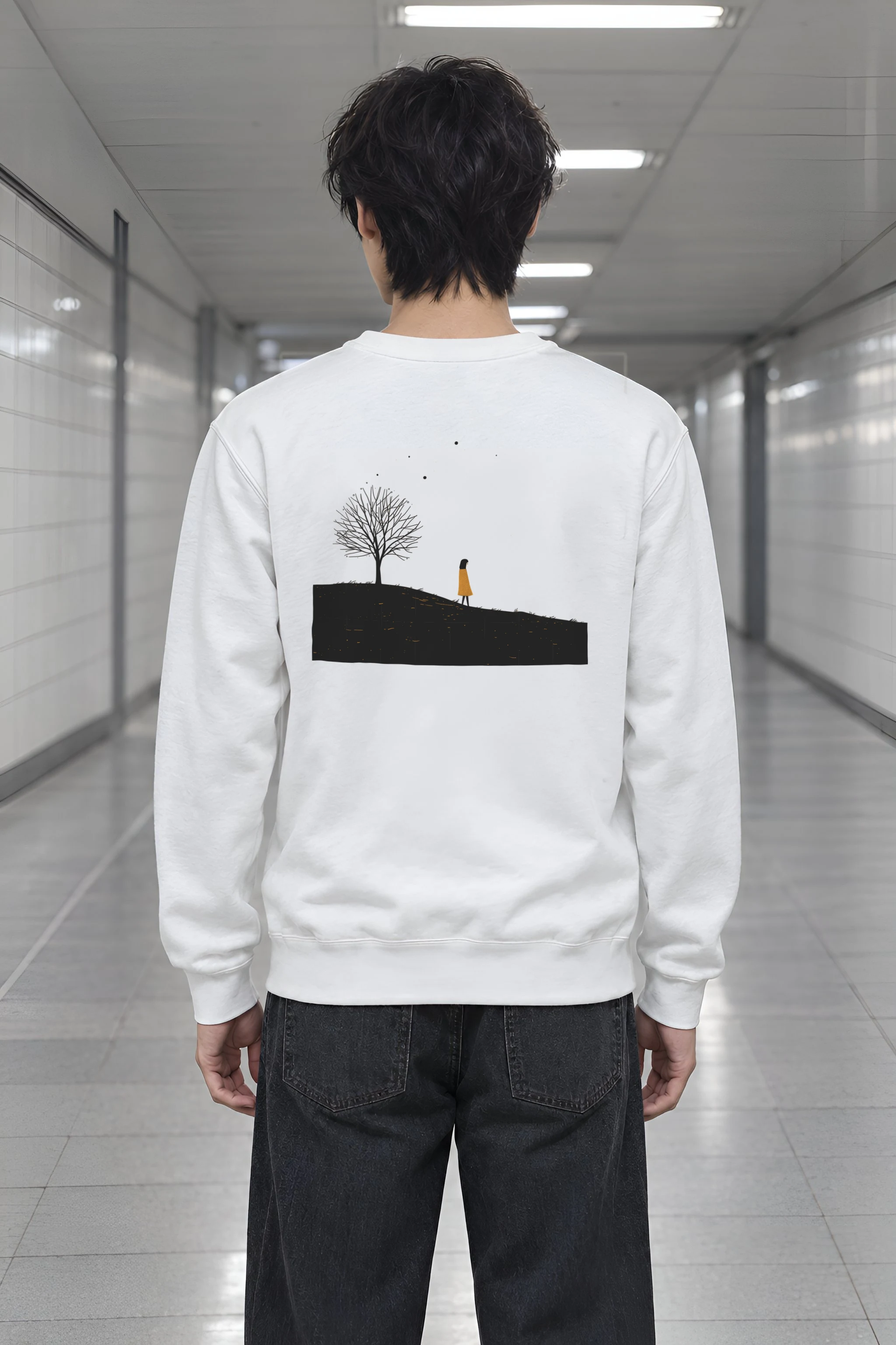 "Solitary Hill" 1 Crewneck Sweatshirt