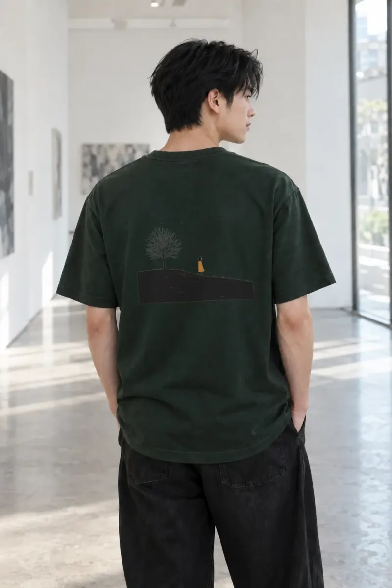 "Solitary Hill" Heavyweight Unisex Crewneck T-shirt | Gildan 5000