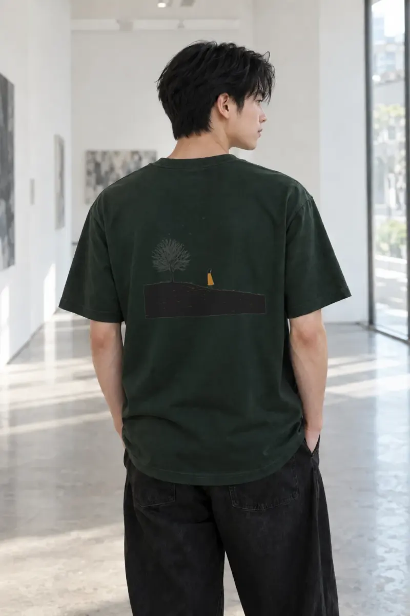 "Solitary Hill" Heavyweight Unisex Crewneck T-shirt | Gildan 5000
