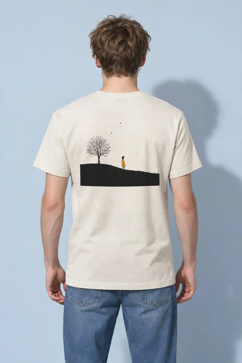 "Solitary Hill" Heavyweight Unisex Crewneck T-shirt