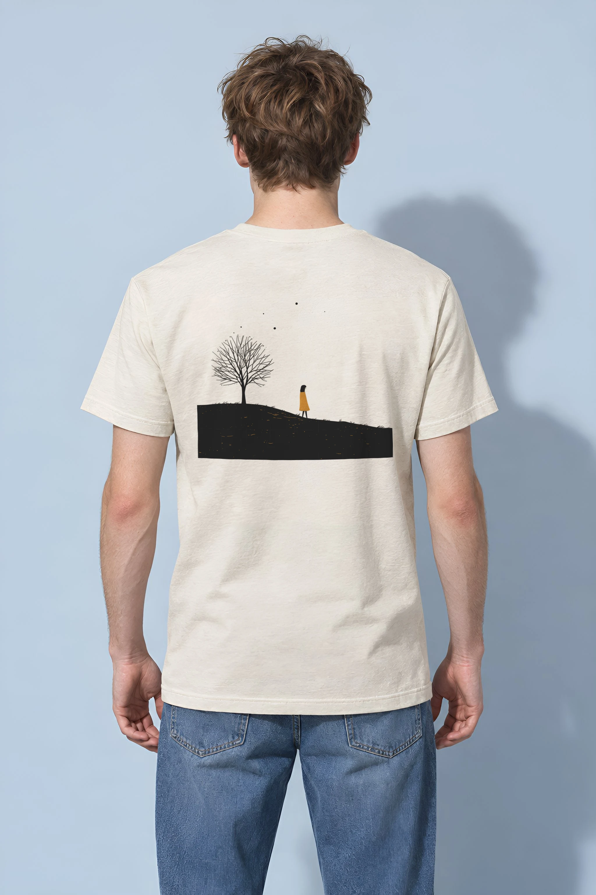 "Solitary Hill" Heavyweight Unisex Crewneck T-shirt