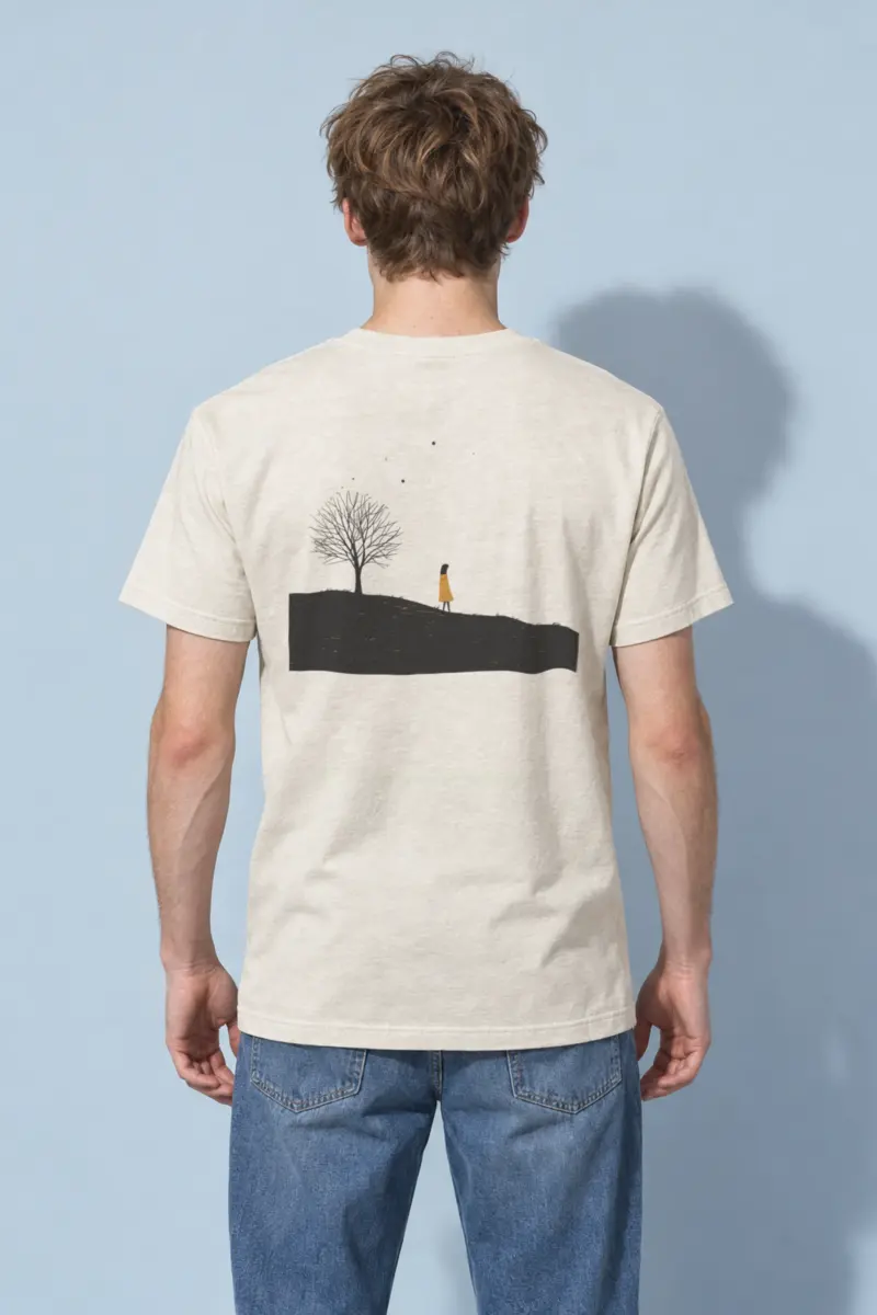 "Solitary Hill" Heavyweight Unisex Crewneck T-shirt