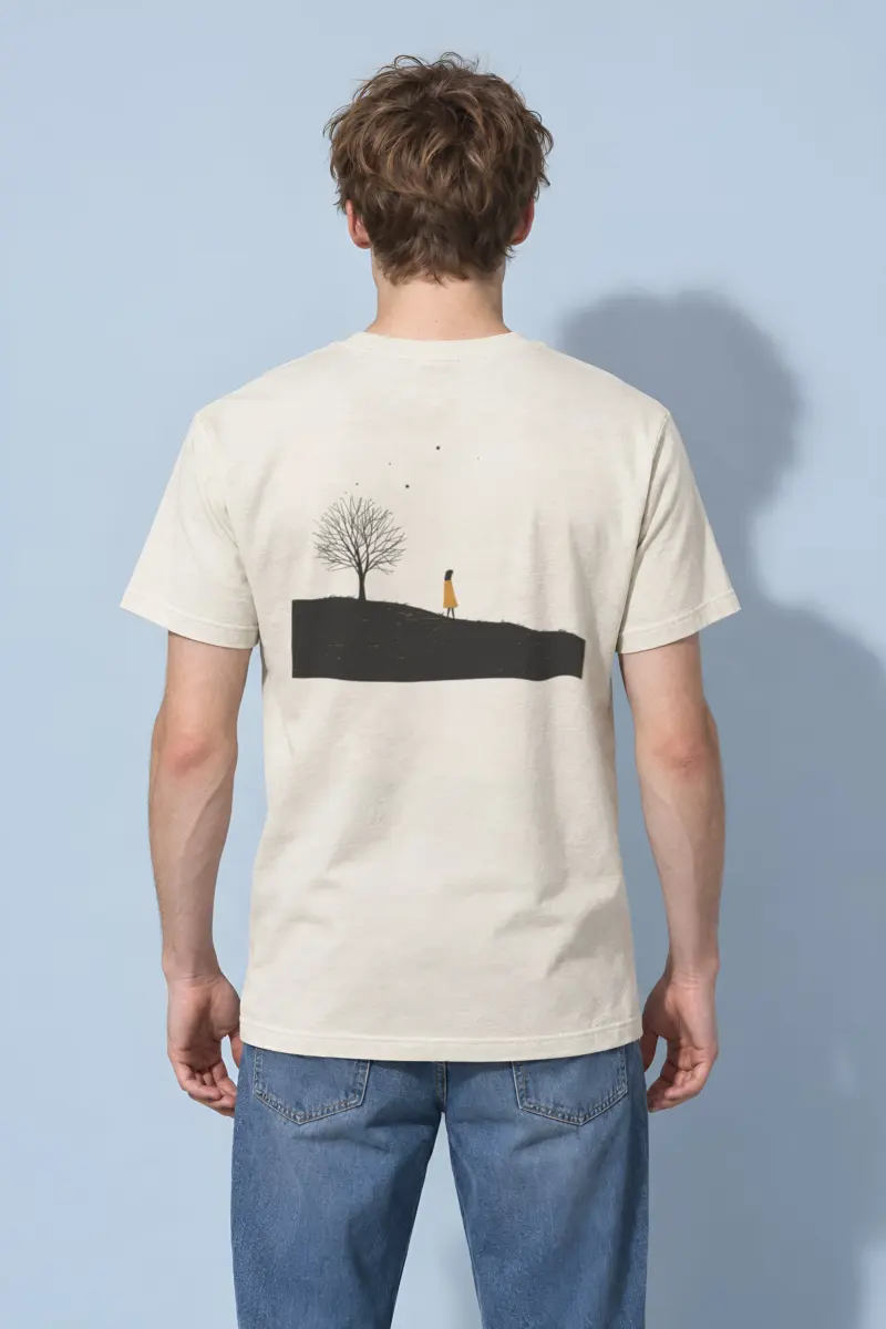 "Solitary Hill" Heavyweight Unisex Crewneck T-shirt