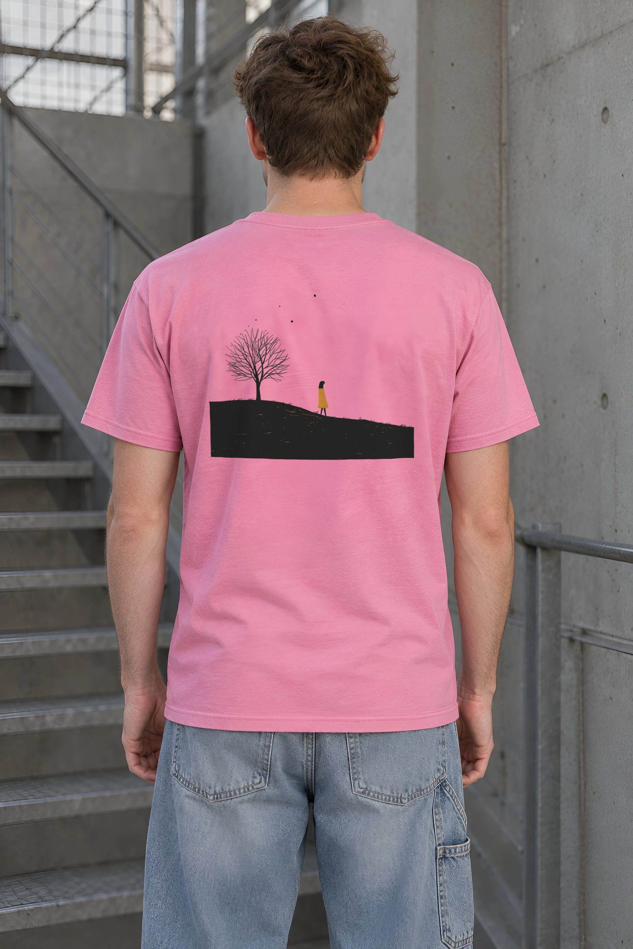 "Solitary Hill" Heavyweight Unisex Crewneck T-shirt