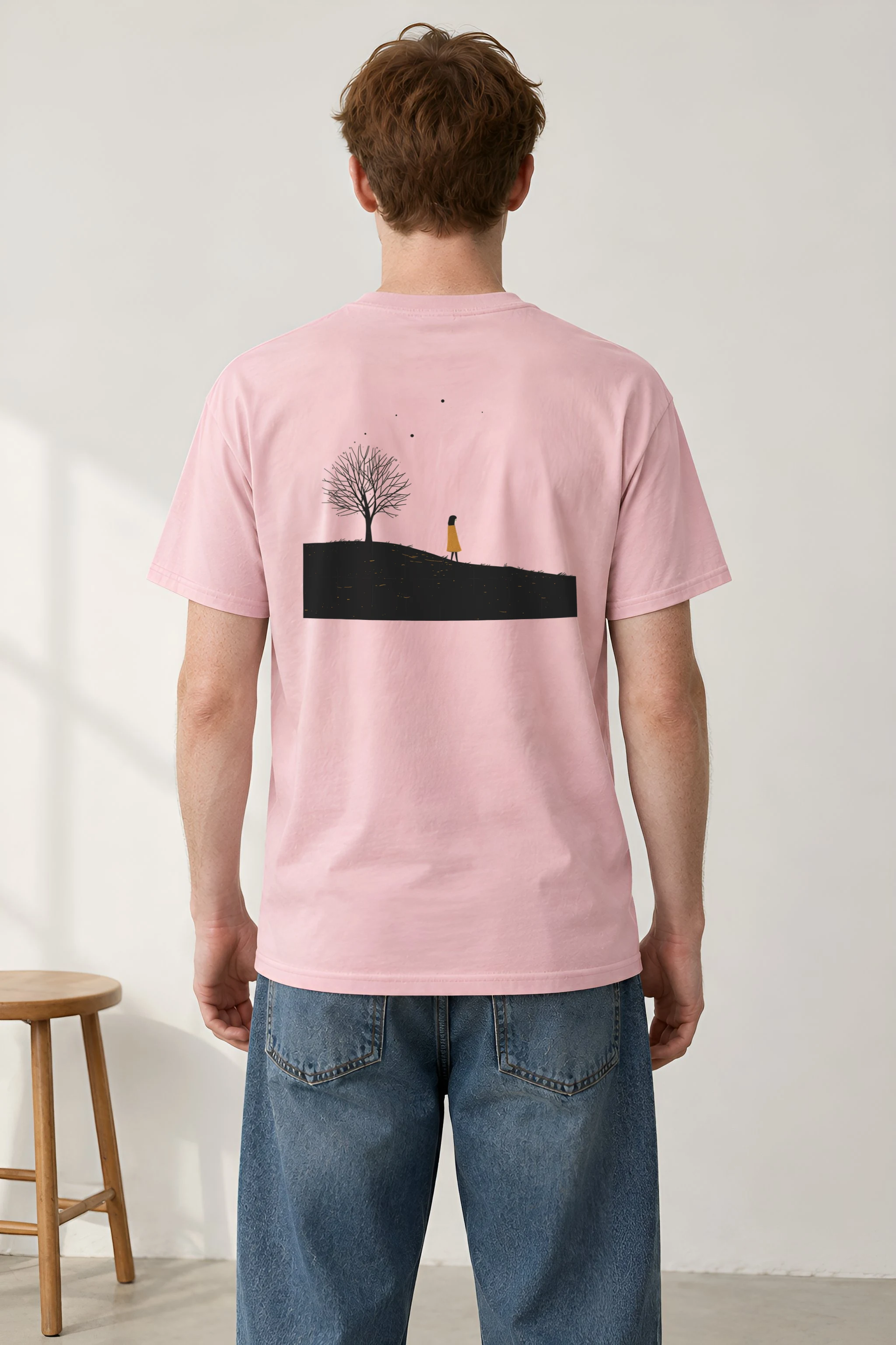 "Solitary Hill" Heavyweight Unisex Crewneck T-shirt