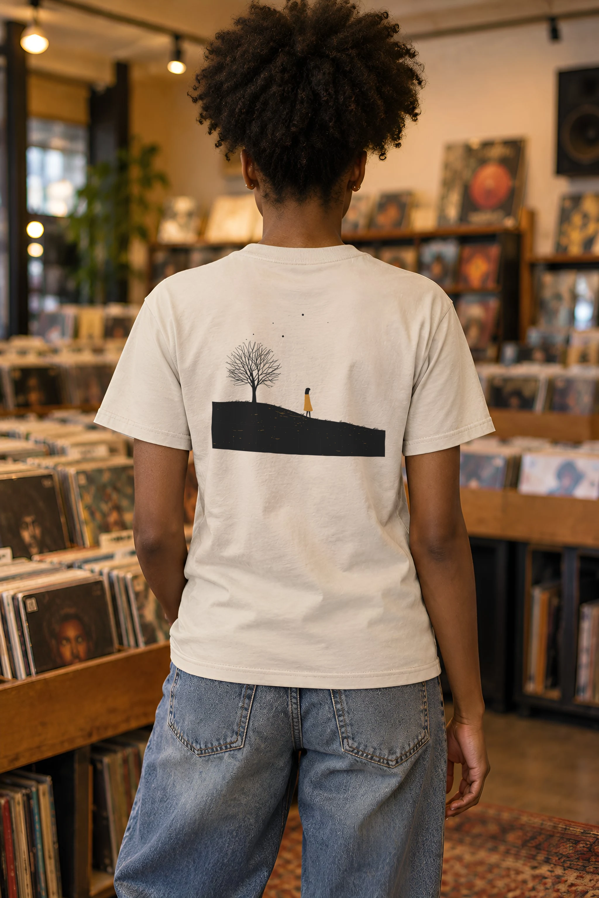 "Solitary Hill" Heavyweight Unisex Crewneck T-shirt