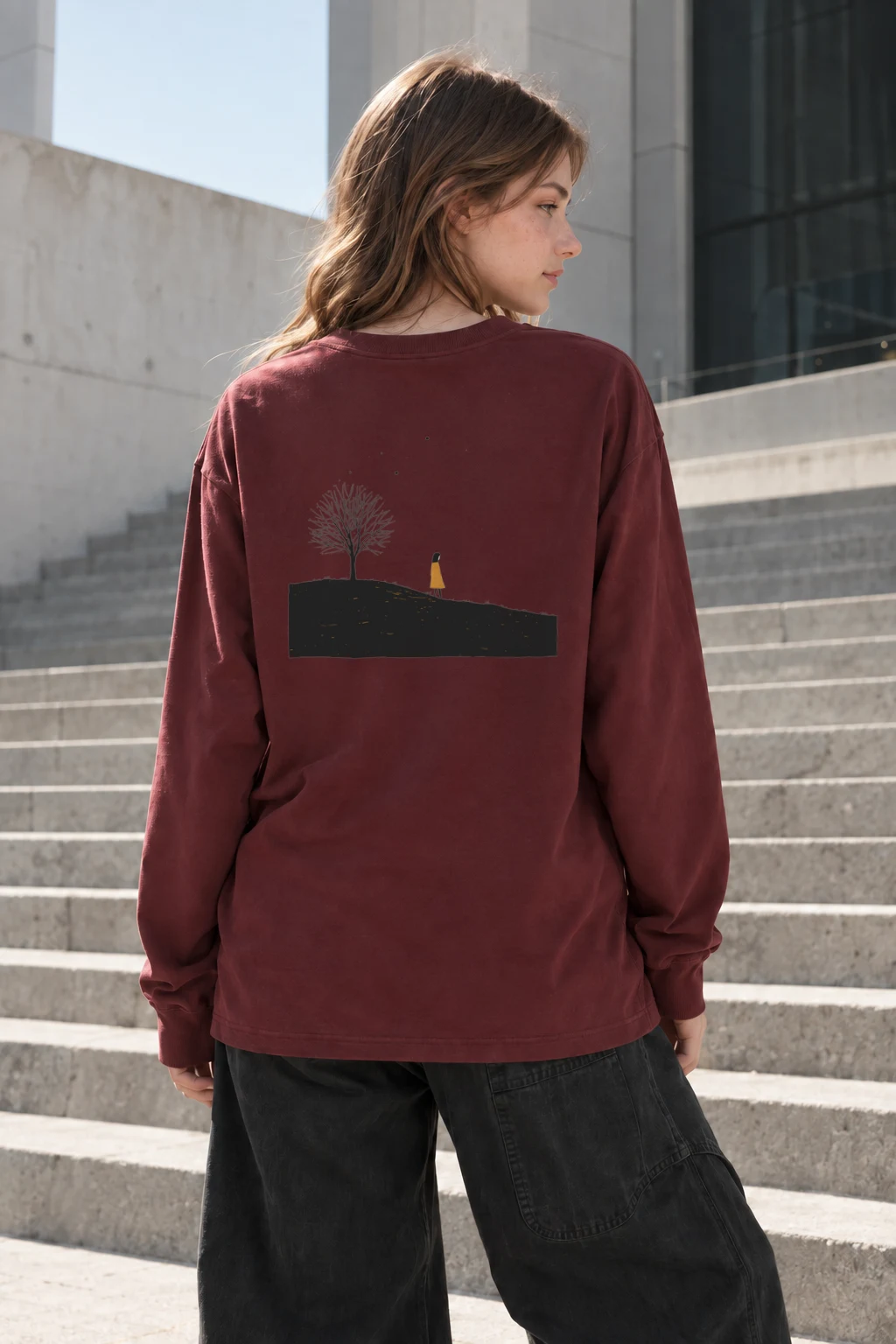 "Solitary Hill" Unisex Longsleeve T-shirt | Gildan 2400