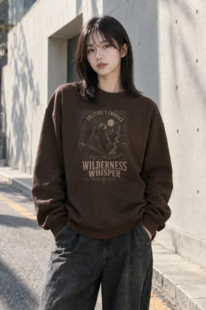 "Solitude's Embrace" Heavy Blend Unisex Crewneck Sweatshirt | Gildan 18000