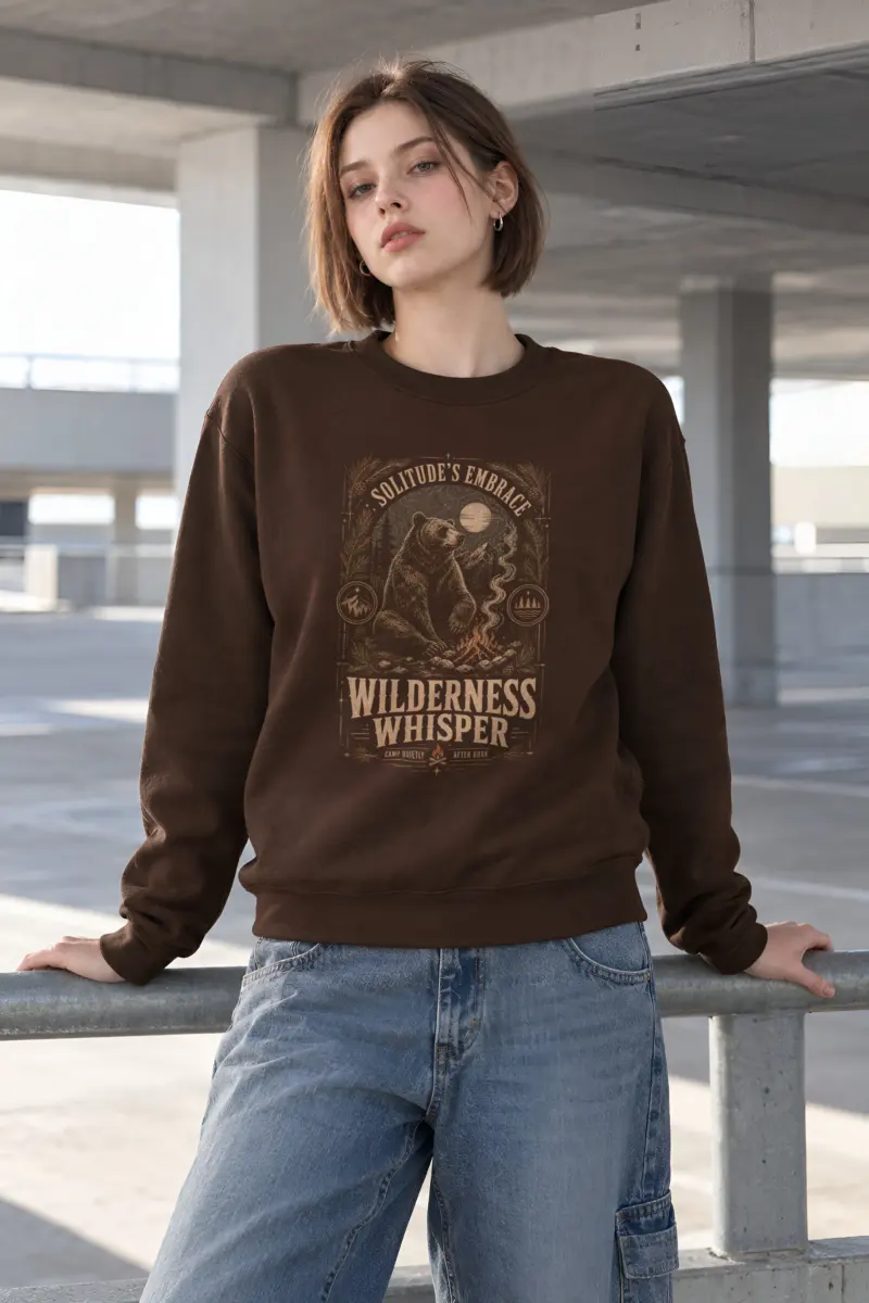"Solitude's Embrace" Heavy Blend Unisex Crewneck Sweatshirt