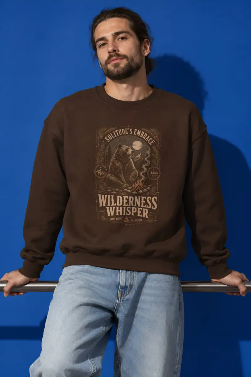 "Solitude's Embrace" Heavy Blend Unisex Crewneck Sweatshirt