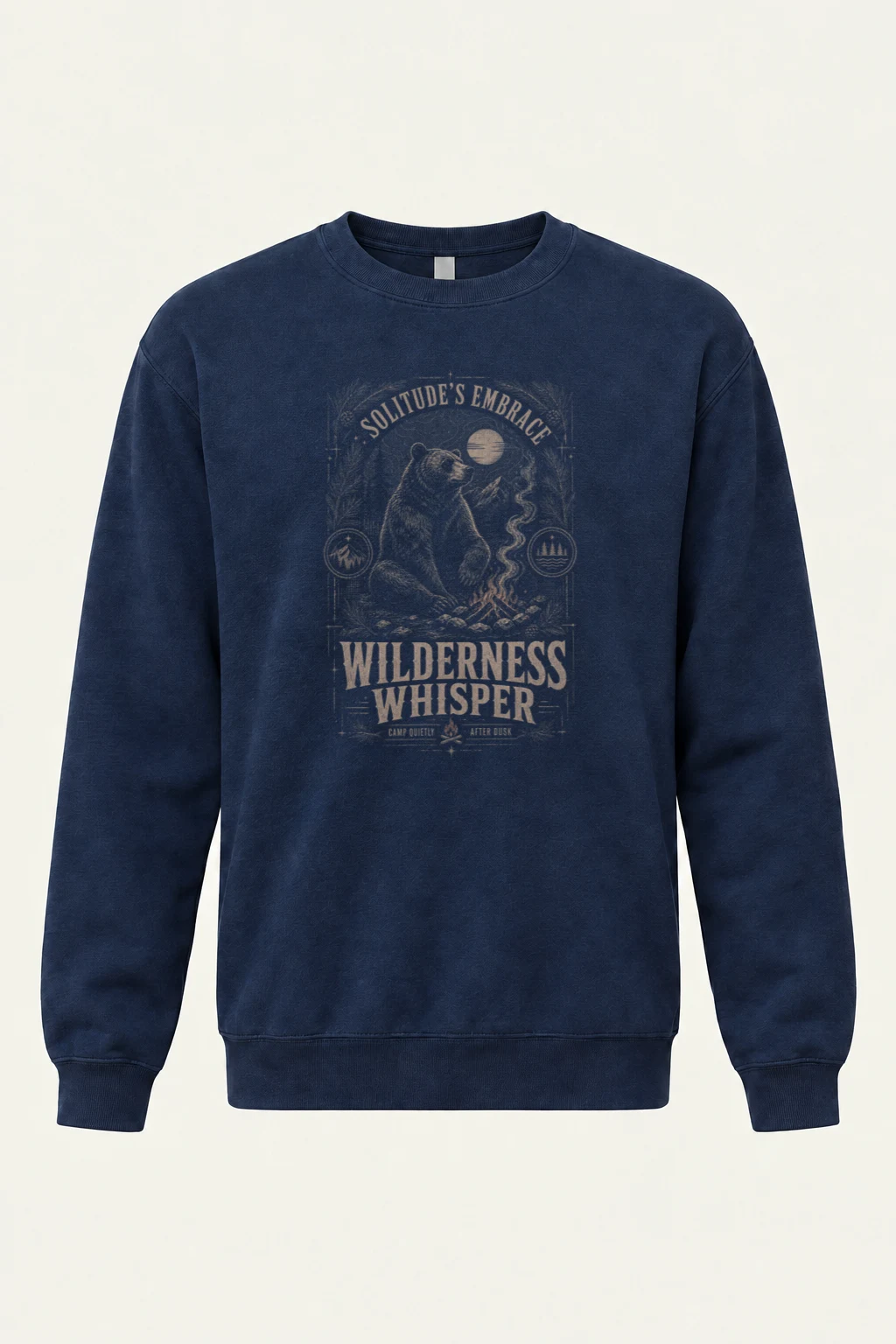 "Solitude's Embrace" Heavy Blend Unisex Crewneck Sweatshirt | Gildan 18000