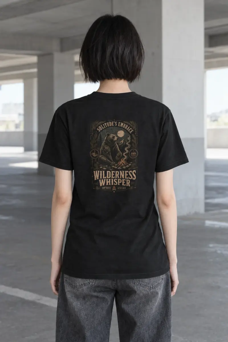 "Solitude's Embrace" Heavyweight Unisex Crewneck T-shirt