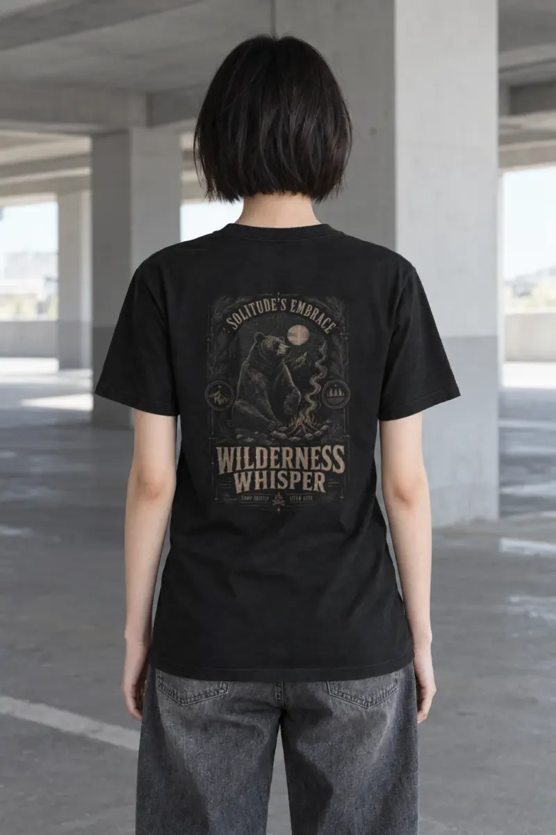 "Solitude's Embrace" Heavyweight Unisex Crewneck T-shirt