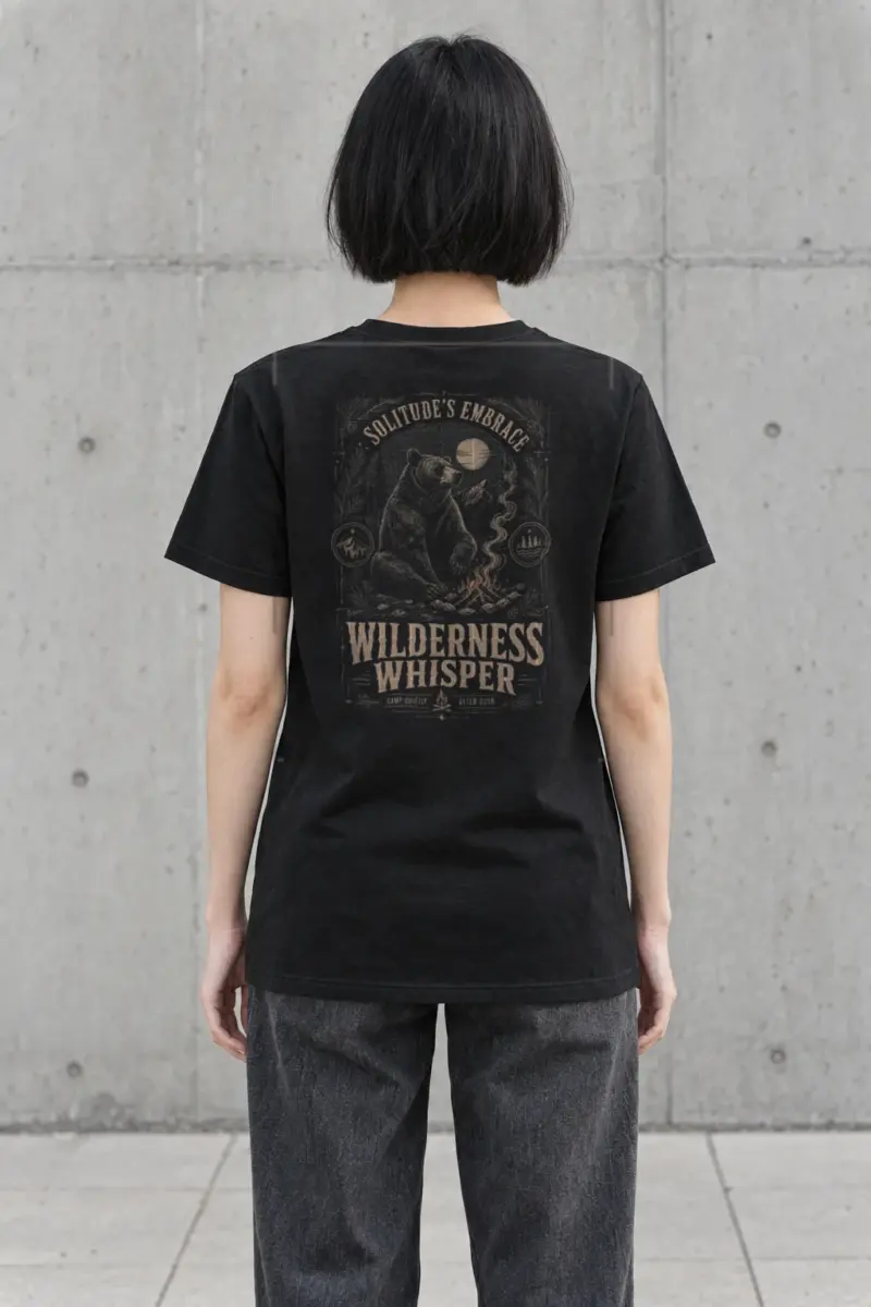 "Solitude's Embrace" Heavyweight Unisex Crewneck T-shirt