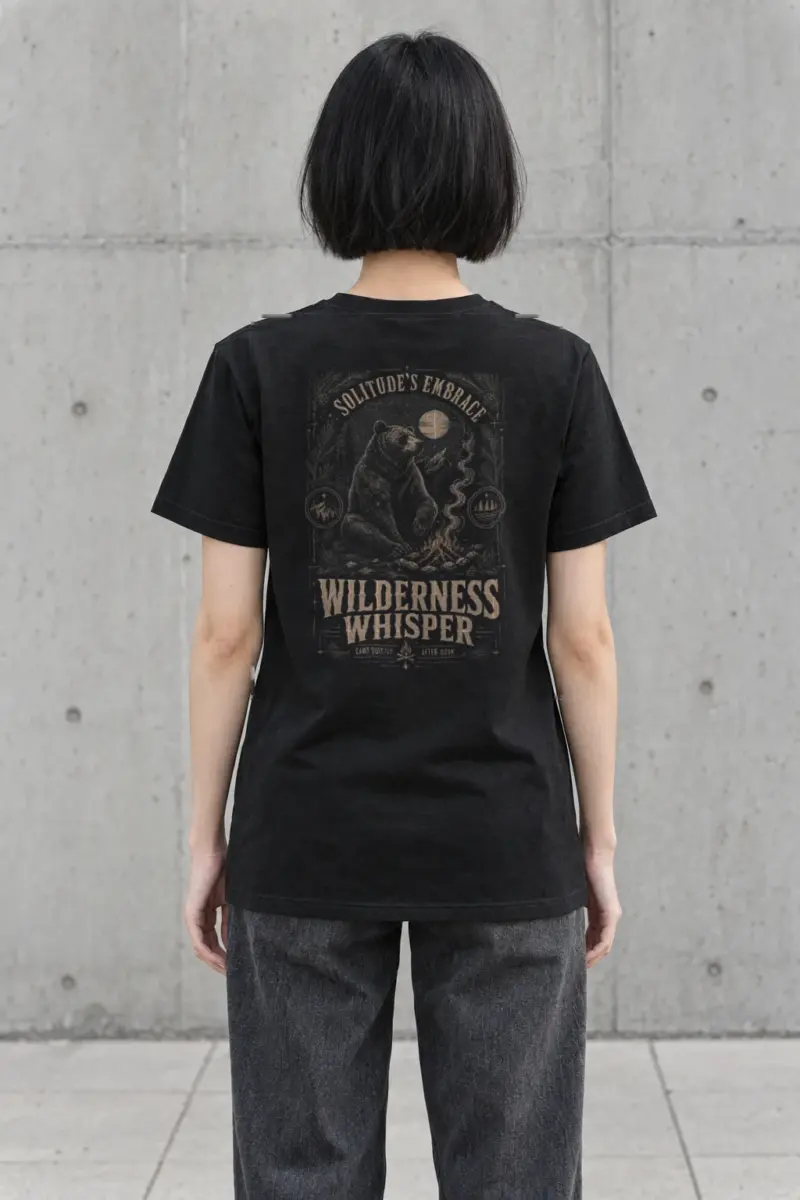 "Solitude's Embrace" Heavyweight Unisex Crewneck T-shirt
