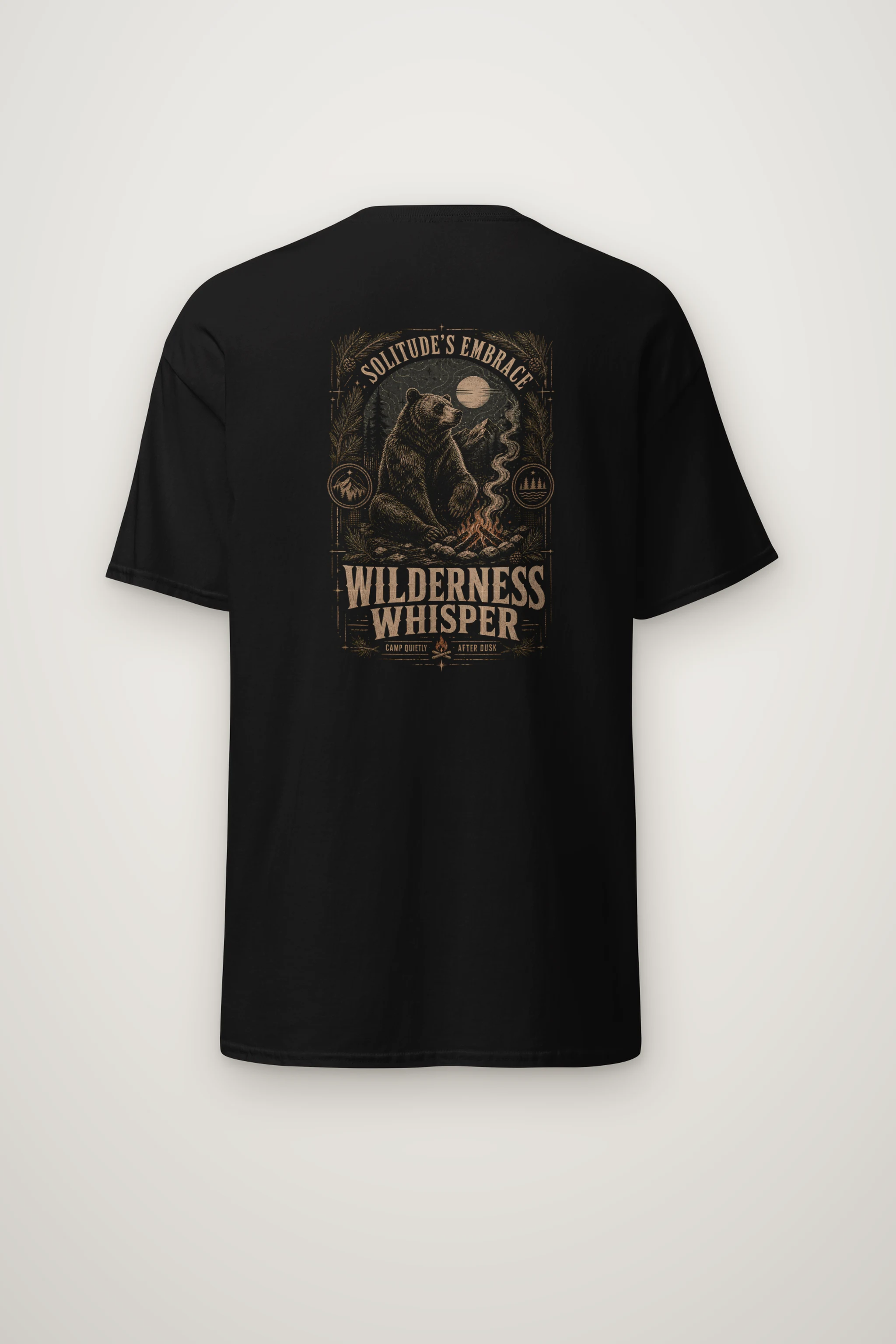 "Solitude's Embrace" Heavyweight Unisex Crewneck T-shirt