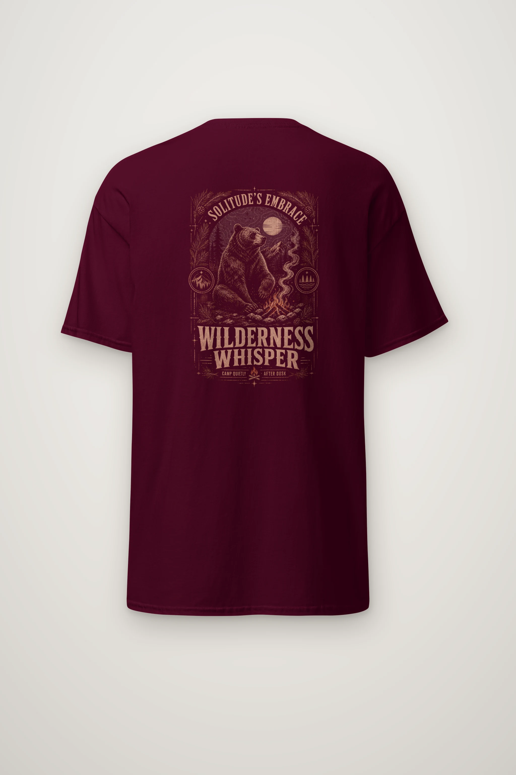 "Solitude's Embrace" Heavyweight Unisex Crewneck T-shirt
