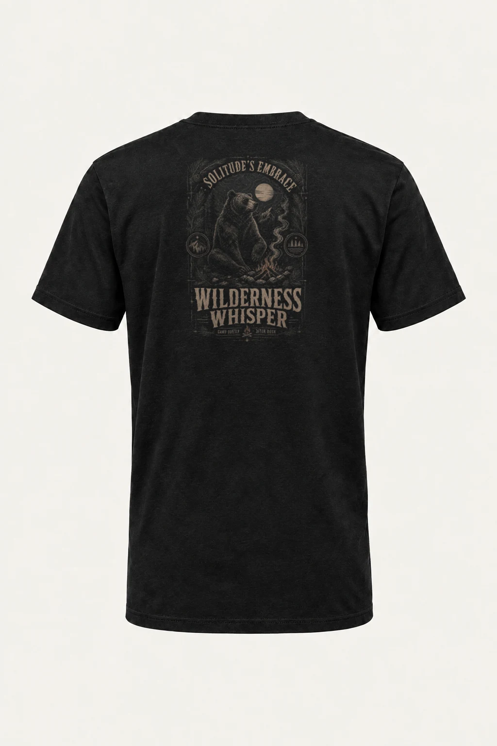 "Solitude's Embrace" Heavyweight Unisex Crewneck T-shirt | Gildan 5000