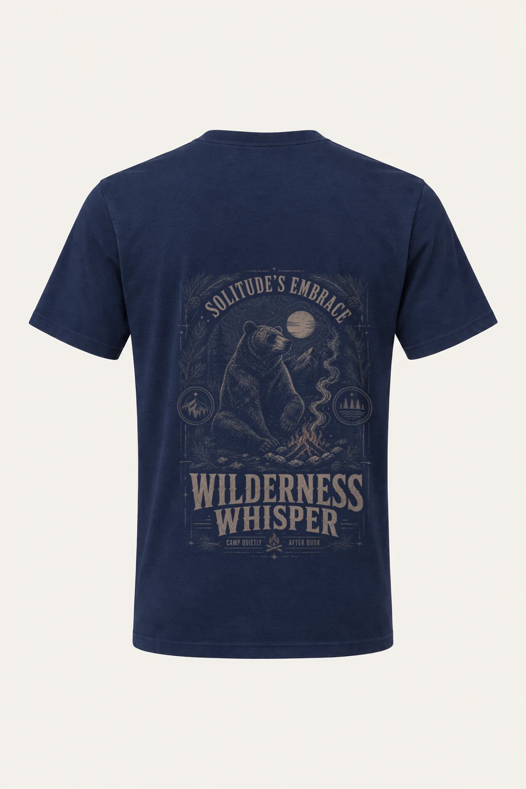 "Solitude's Embrace" Heavyweight Unisex Crewneck T-shirt | Gildan 5000