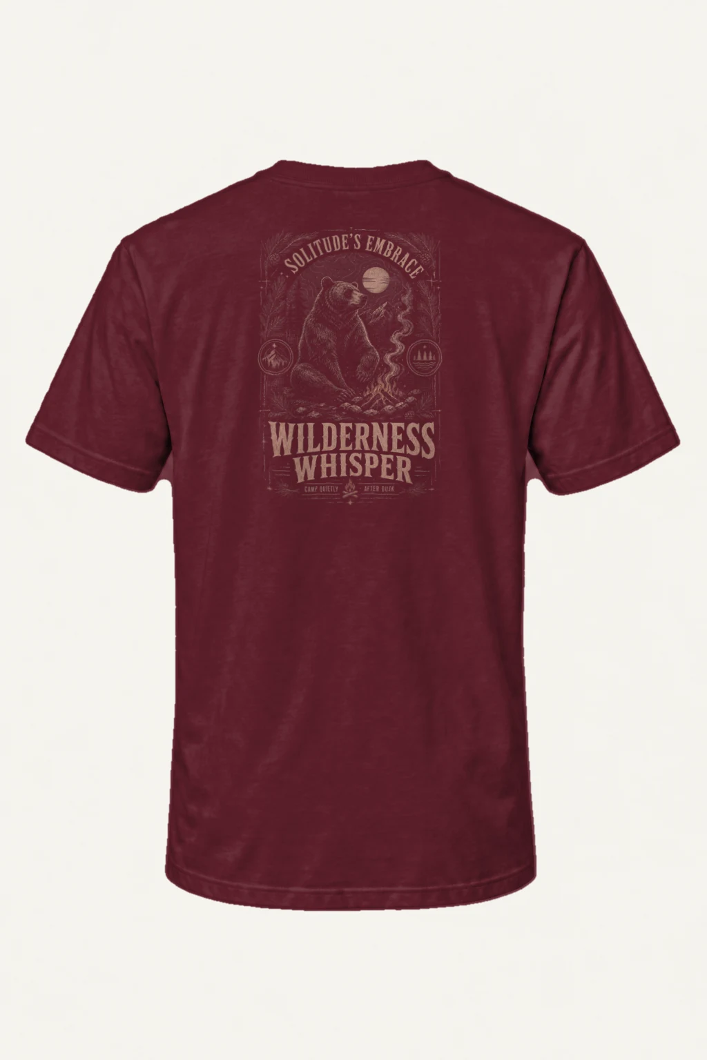 "Solitude's Embrace" Heavyweight Unisex Crewneck T-shirt | Gildan 5000