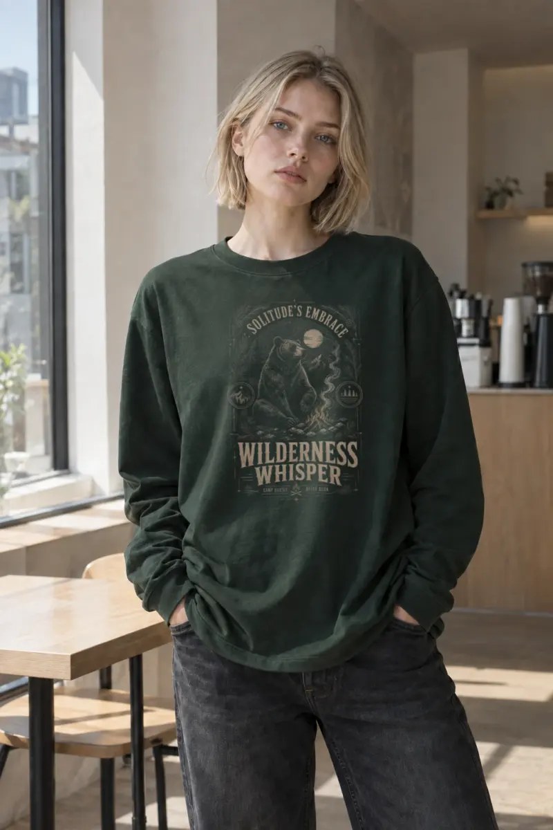 "Solitude's Embrace" Unisex Longsleeve T-shirt | Gildan 2400