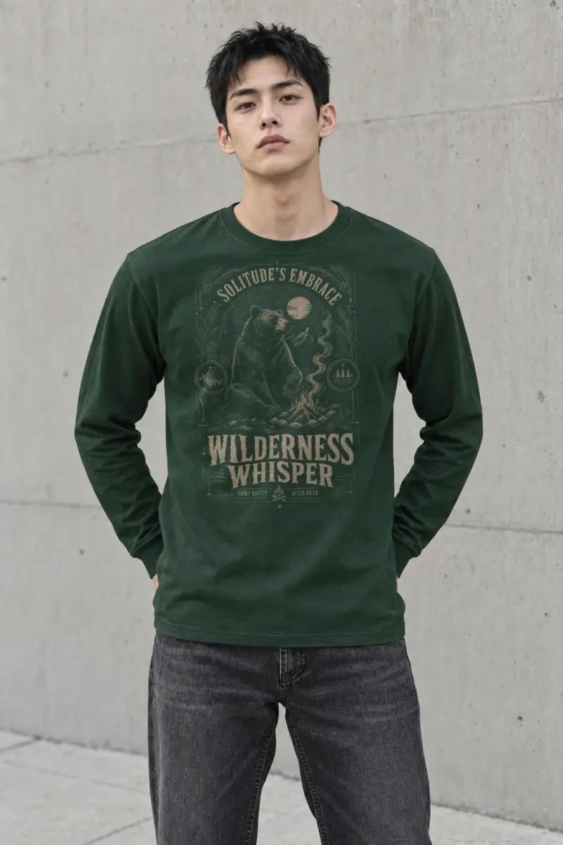 "Solitude’s Embrace" Unisex Longsleeve T-shirt