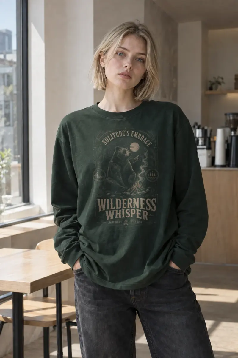 "Solitude's Embrace" Unisex Longsleeve T-shirt | Gildan 2400