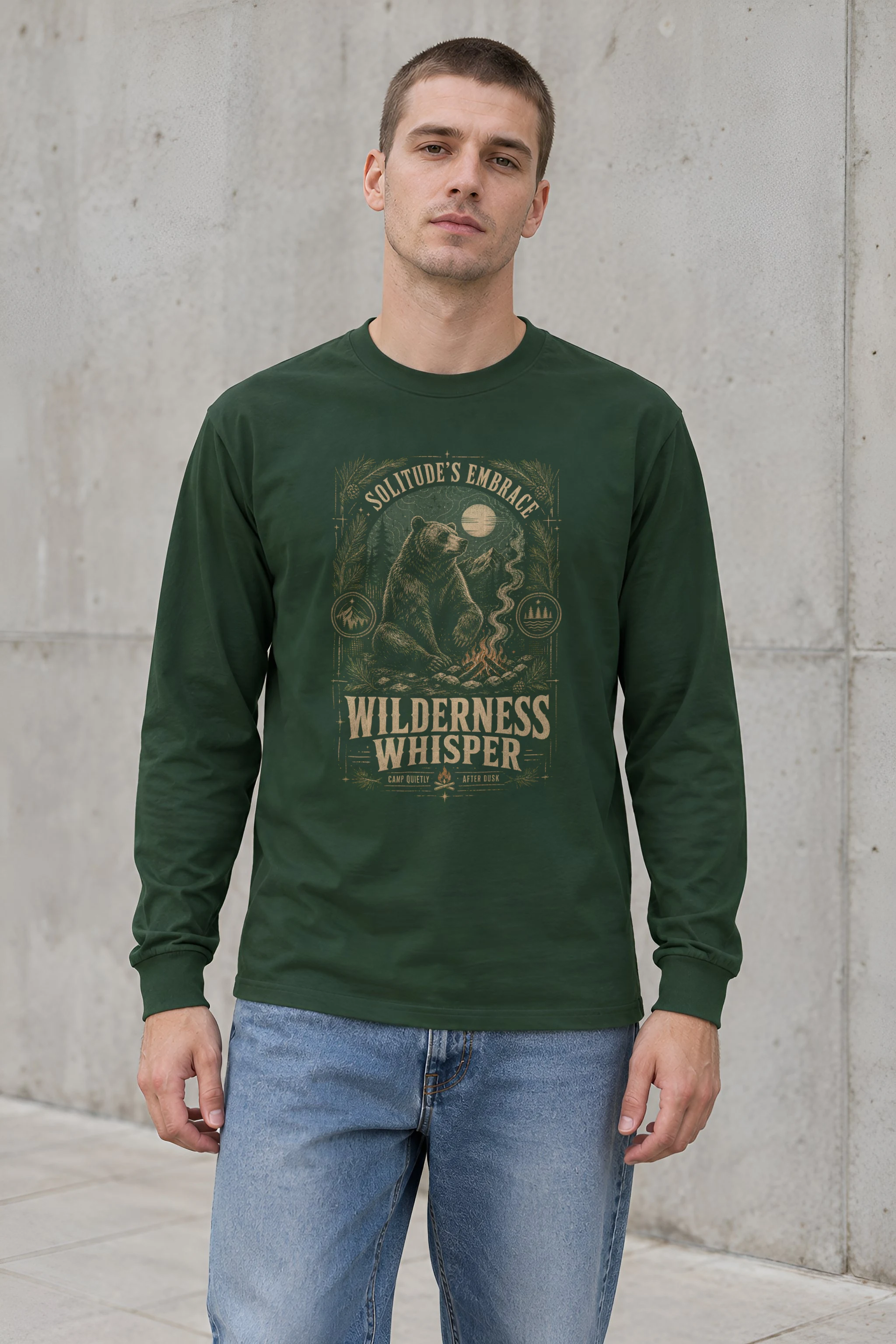"Solitude’s Embrace" Unisex Longsleeve T-shirt