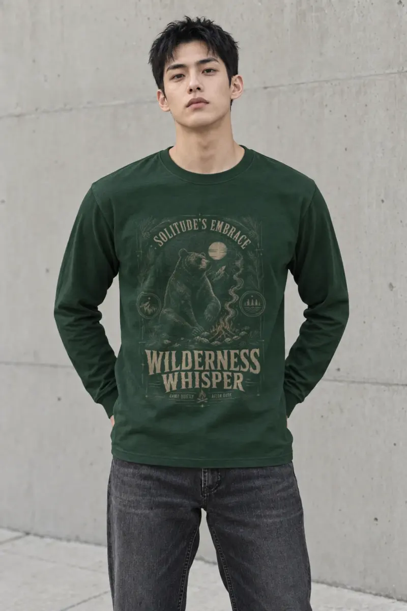 "Solitude’s Embrace" Unisex Longsleeve T-shirt