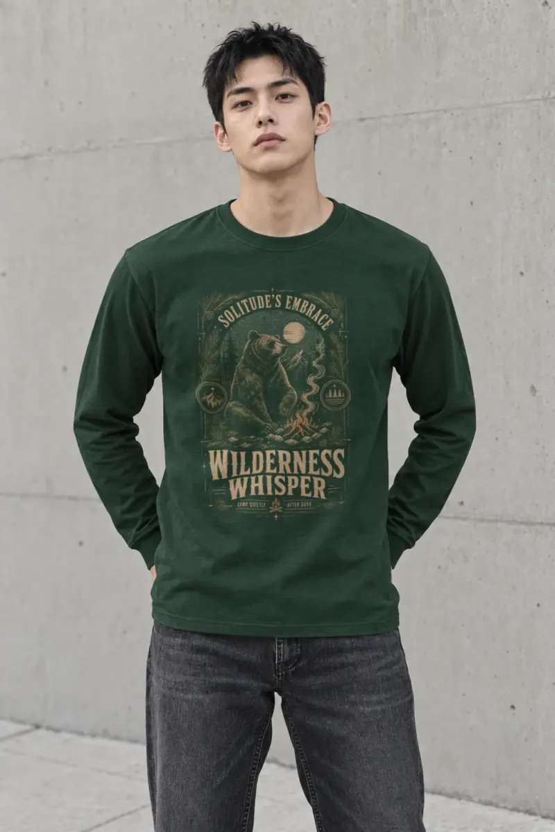 "Solitude’s Embrace" Unisex Longsleeve T-shirt