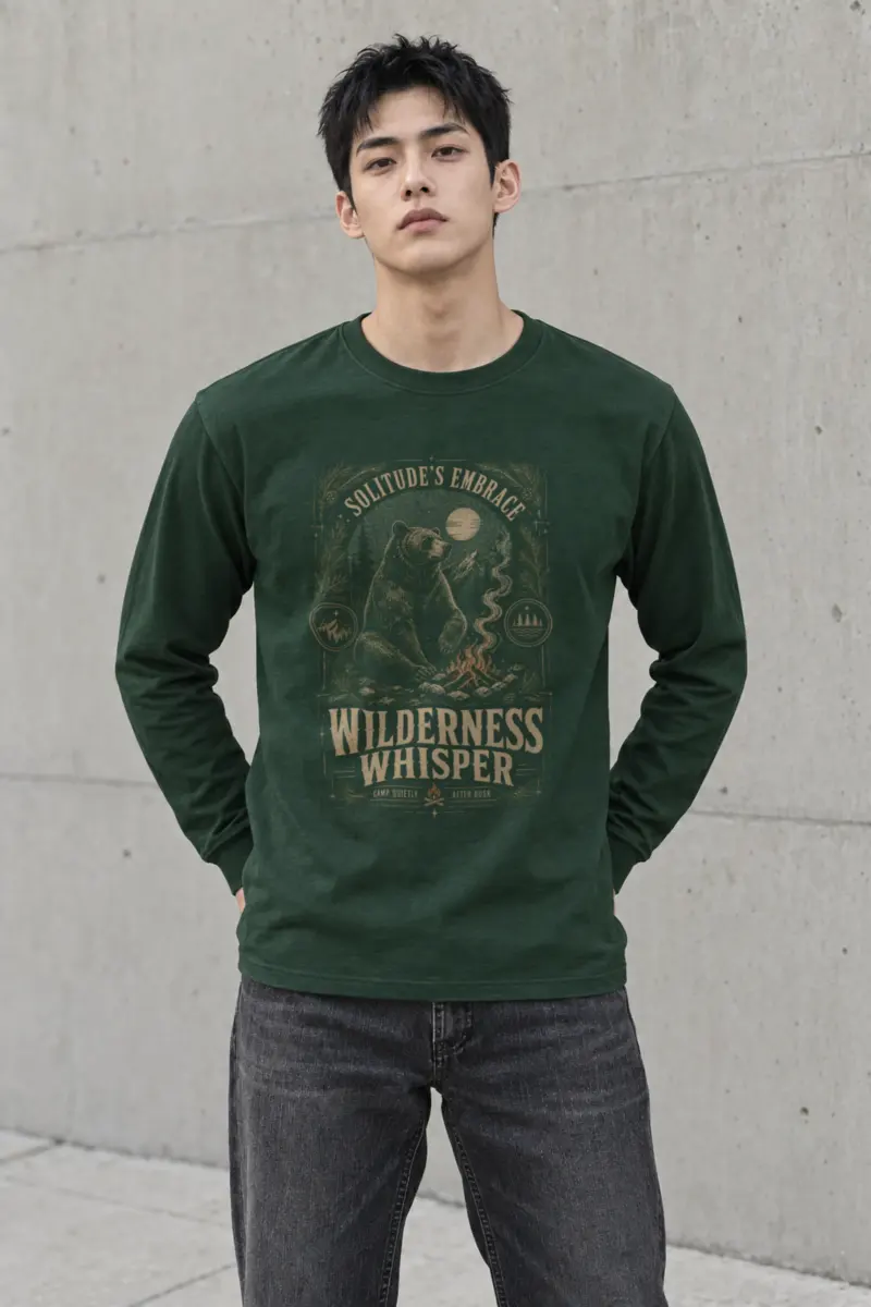 "Solitude’s Embrace" Unisex Longsleeve T-shirt