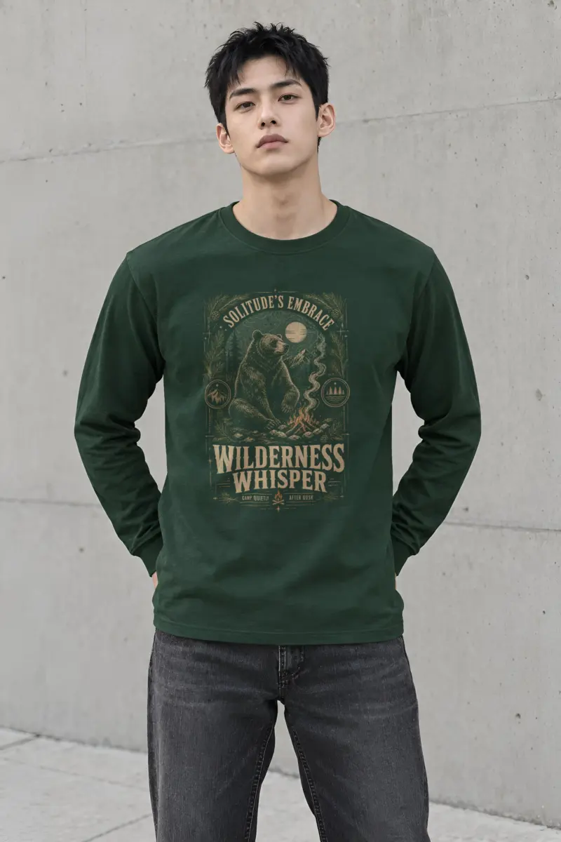 "Solitude’s Embrace" Unisex Longsleeve T-shirt