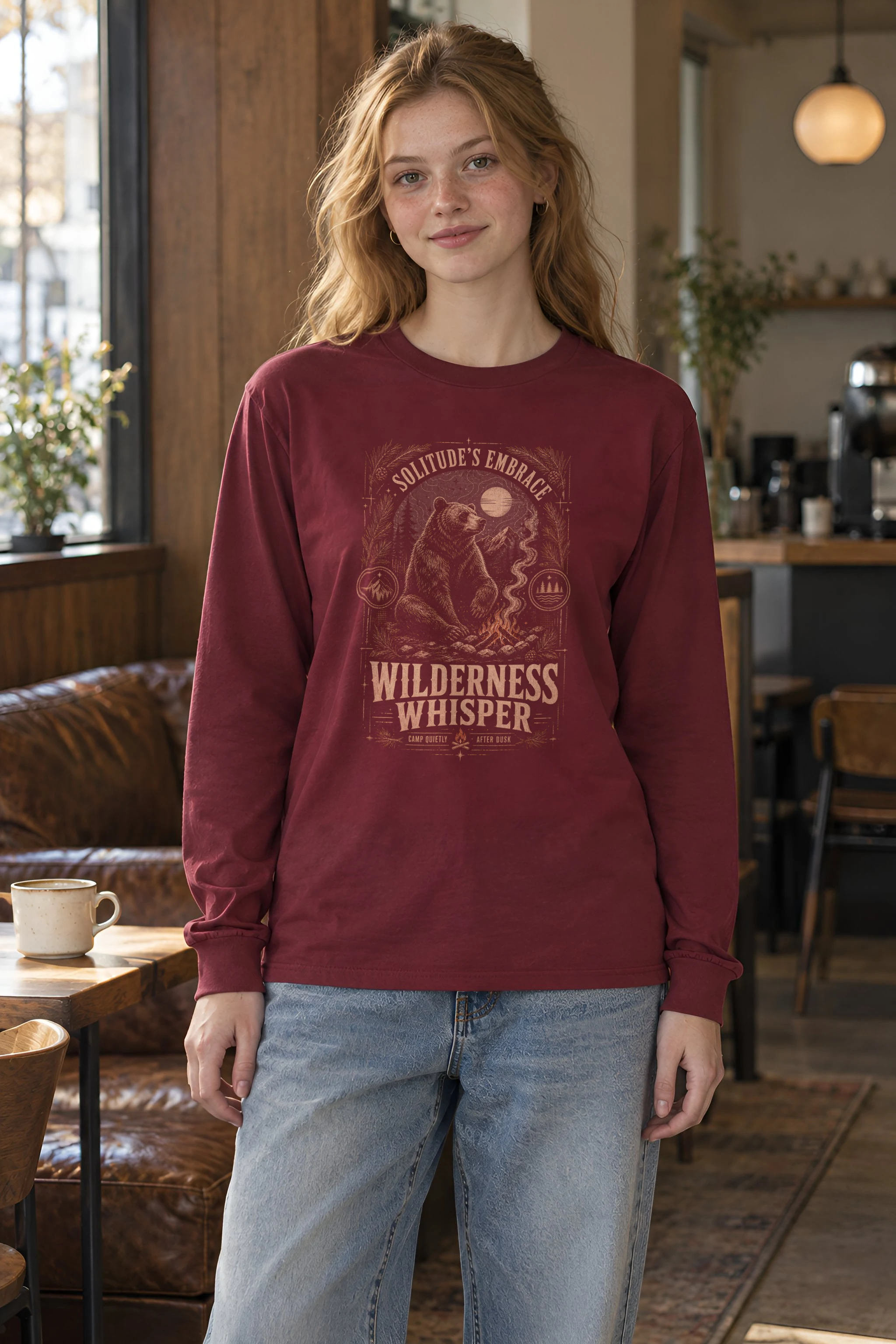 "Solitude’s Embrace" Unisex Longsleeve T-shirt
